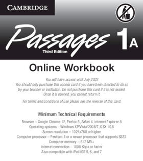 Richards / Sandy |  Passages Level 1 Online Workbook a Activation Code Card | Buch |  Sack Fachmedien