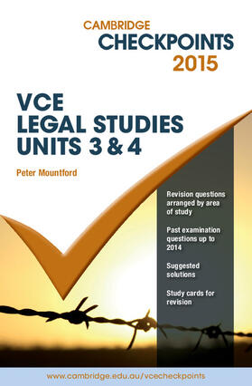 Mountford |  Cambridge Checkpoints VCE Legal Studies Units 3 and 4 2015 | Buch |  Sack Fachmedien