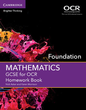 Morrison / Asker |  GCSE Mathematics for OCR Foundation Homework Book | Buch |  Sack Fachmedien