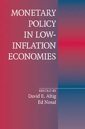 Altig / Nosal |  Monetary Policy in Low-Inflation Economies | Buch |  Sack Fachmedien