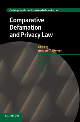 Kenyon | Comparative Defamation and Privacy Law | Buch | 978-1-107-55918-9 | sack.de