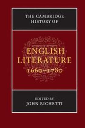 Richetti |  The Cambridge History of English Literature, 1660-1780 | Buch |  Sack Fachmedien