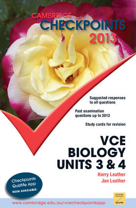 Leather |  Cambridge Checkpoints Vce Biology Units 3 and 4 2013 | Buch |  Sack Fachmedien