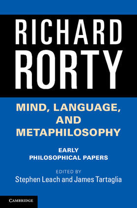 Rorty / Leach / Tartaglia |  Mind, Language, and Metaphilosophy | Buch |  Sack Fachmedien