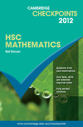 Duncan |  Cambridge Checkpoints HSC Mathematics 2012 | Buch |  Sack Fachmedien