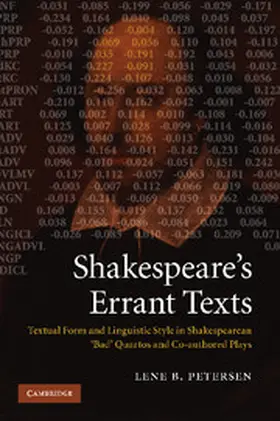 Petersen |  Shakespeare's Errant Texts | Buch |  Sack Fachmedien