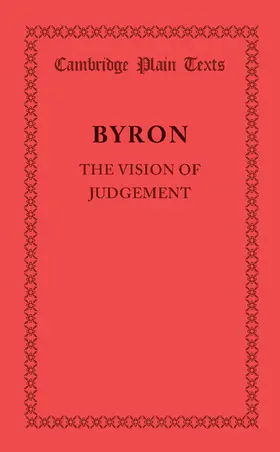 Byron |  The Vision of Judgement | Buch |  Sack Fachmedien