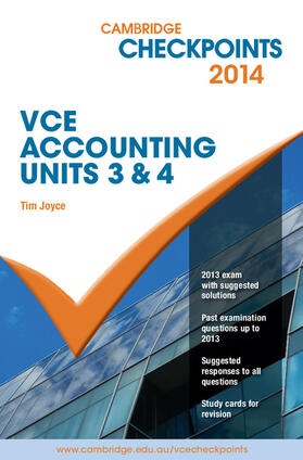 Joyce |  Cambridge Checkpoints VCE Accounting Units 3 and 4 2014 | Buch |  Sack Fachmedien