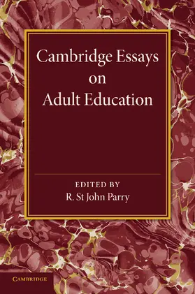 Parry |  Cambridge Essays on Adult Education | Buch |  Sack Fachmedien