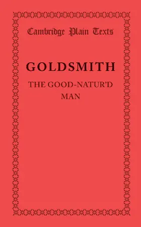 Goldsmith |  The Good-Natur'd Man | Buch |  Sack Fachmedien