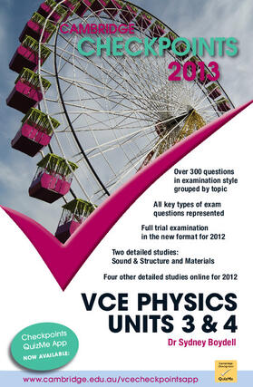 Boydell |  Cambridge Checkpoints VCE Physics Units 3 and 4 2013 | Buch |  Sack Fachmedien