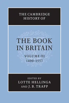 Hellinga / Trapp |  The Cambridge History of the Book in Britain | Buch |  Sack Fachmedien