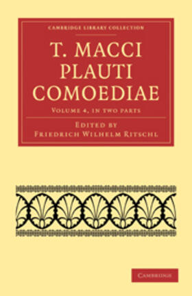 Ritschl / Plautus |  T. Macci Plauti Comoediae 2 Part Set | Buch |  Sack Fachmedien
