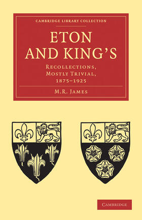 James |  Eton and King's | Buch |  Sack Fachmedien