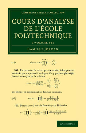 Jordan |  Cours d'analyse de l'ecole polytechnique 3 Volume Set | Buch |  Sack Fachmedien