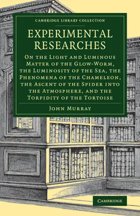 Murray |  Experimental Researches | Buch |  Sack Fachmedien