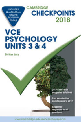 Jory |  Cambridge Checkpoints VCE Psychology Units 3 and 4 2018 and Quiz Me More | Medienkombination |  Sack Fachmedien