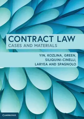 Yin / Kozlina / Green |  Contract Law | Buch |  Sack Fachmedien