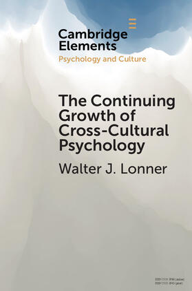 Lonner |  The Continuing Growth of Cross-Cultural Psychology | Buch |  Sack Fachmedien