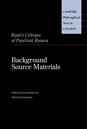 Walschots |  Kant's Critique of Practical Reason | Buch |  Sack Fachmedien