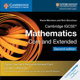 Morrison / Hamshaw |  Cambridge IGCSE (R) Mathematics Core and Extended Cambridge Elevate Teacher's Resource Access Card | Sonstiges |  Sack Fachmedien