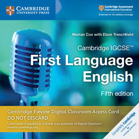 Cox |  Cambridge IGCSE (TM) First Language English Cambridge Elevate Digital Classroom Access Card (1 Year) | Sonstiges |  Sack Fachmedien
