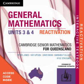 Jones / Evans / Lipson | CSM QLD General Mathematics Units 3 & 4 Reactivation Card | Sonstiges | 978-1-108-71489-1 | sack.de