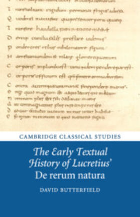 Butterfield |  The Early Textual History of Lucretius' de Rerum Natura | Buch |  Sack Fachmedien