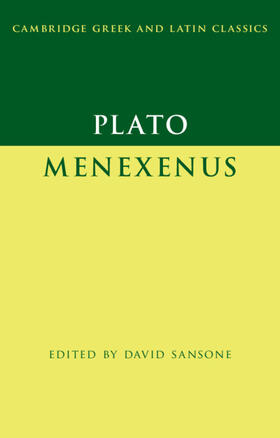 Sansone |  Plato: Menexenus | Buch |  Sack Fachmedien