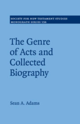 Adams |  The Genre of Acts and Collected Biography | Buch |  Sack Fachmedien