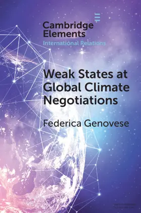 Genovese |  Weak States at Global Climate Negotiations | Buch |  Sack Fachmedien