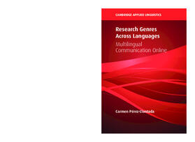 Pérez-Llantada |  Research Genres Across Languages | Buch |  Sack Fachmedien