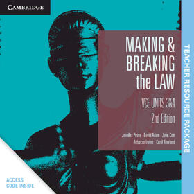Poore / Adam / Cain | Cambridge Making and Breaking the Law VCE Units 3&4 Teacher Resource (Card) | Sonstiges | 978-1-108-81929-9 | sack.de
