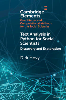 Hovy |  Text Analysis in Python for Social Scientists | Buch |  Sack Fachmedien