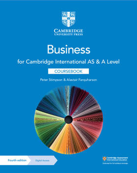 Stimpson / Farquharson |  Cambridge International as & a Level Business Coursebook with Digital Access (2 Years) | Buch |  Sack Fachmedien