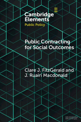 FitzGerald / Macdonald |  Public Contracting for Social Outcomes | Buch |  Sack Fachmedien