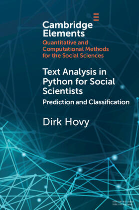 Hovy |  Text Analysis in Python for Social Scientists | Buch |  Sack Fachmedien