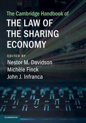 Davidson / Finck / Infranca | The Cambridge Handbook of the Law of the Sharing Economy | Buch | 978-1-108-97144-7 | sack.de