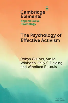 Gulliver / Wibisono / Fielding |  The Psychology of Effective Activism | Buch |  Sack Fachmedien