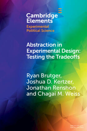 Brutger / Kertzer / Renshon |  Abstraction in Experimental Design | Buch |  Sack Fachmedien