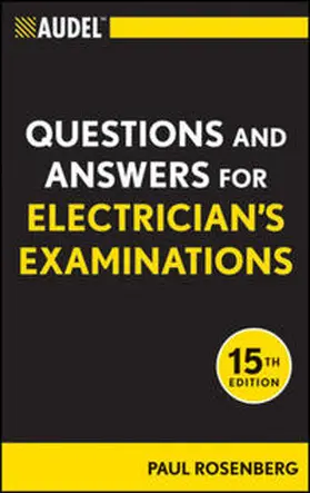 Rosenberg |  Audel Questions and Answers for Electrician's Examinations | eBook | Sack Fachmedien