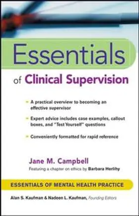 Campbell |  Essentials of Clinical Supervision | eBook | Sack Fachmedien