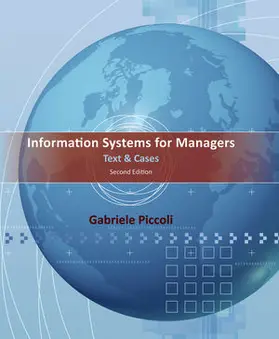 Piccoli |  Information Systems for Managers | Buch |  Sack Fachmedien