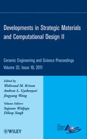 Gyekenyesi / Kriven / Wang |  Developments in Strategic Materials and Computational Design II, Volume 32, Issue 10 | eBook | Sack Fachmedien