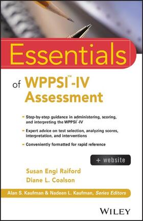 Raiford / Coalson |  Essentials of WPPSI-IV Assessment | Buch |  Sack Fachmedien