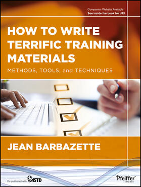 Barbazette |  How to Write Terrific Training Materials | Buch |  Sack Fachmedien