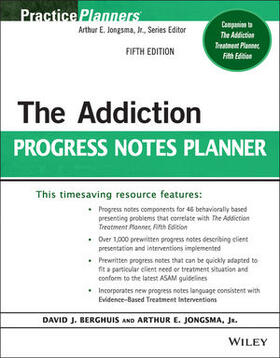 Berghuis / Jongsma |  The Addiction Progress Notes Planner | Buch |  Sack Fachmedien