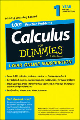  1,001 Calculus Practice Problems for Dummies Access Code Card (1-Year Subscription) | Buch |  Sack Fachmedien