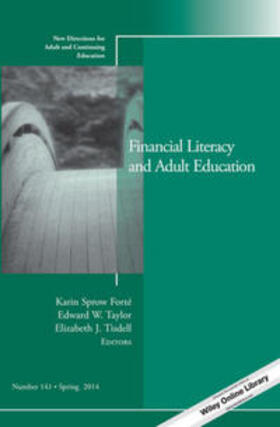 Forte / Taylor / Tisdell |  Financial Literacy and Adult Education | eBook | Sack Fachmedien