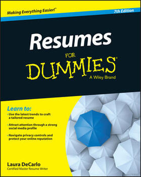 DeCarlo |  Resumes For Dummies | Buch |  Sack Fachmedien
